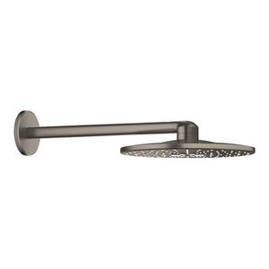 Palarie de dus Grohe RainShower SmartActive 310 2 tipuri de jet cu brat de dus 43cm de perete brushed hard graphite imagine