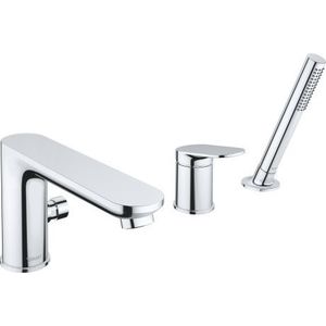 Baterie cada Duravit Wave din 3 elemente montaj pe cada crom imagine