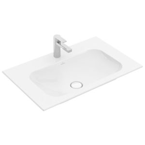 Lavoar Villeroy & Boch Finion 80x50cm montare pe mobilier fara preaplin alb imagine