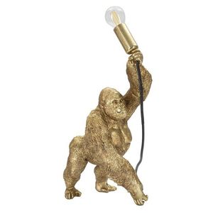 Lampa de masa, Gorilla, Mauro Ferretti, 1 x E14, 25W, 22.5 x 16 x 40 cm, polirasina, auriu imagine