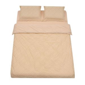 Lenjerie de pat dubla King Size cu broderie Tuffata, Heinner Home, 220x240 cm, microfibra 100 GSM, crem imagine