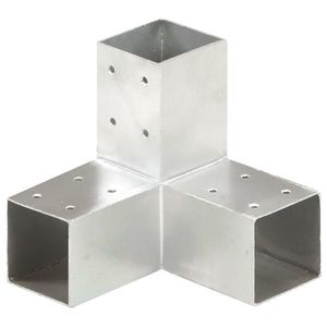 vidaXL Conector de grindă, formă Y, 71 x 71 mm, metal galvanizat imagine