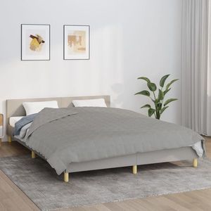 vidaXL Pătură cu greutăți, gri, 200x225 cm, 13 kg, material textil imagine