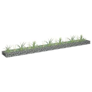 vidaXL Strat înălțat gabion, 270x30x10 cm, oțel galvanizat imagine