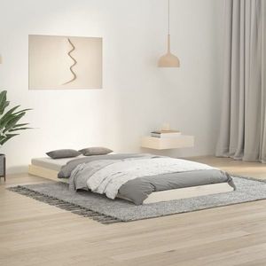 vidaXL Cadru de pat single, 90x190 cm, lemn masiv imagine