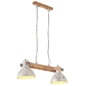 vidaXL Lampă suspendată industrială, 25 W, argintiu, 109 cm, E27 imagine