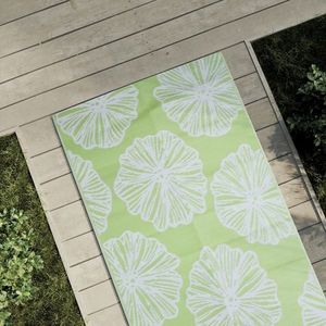 vidaXL Covor de exterior, verde, 80x250 cm, PP imagine