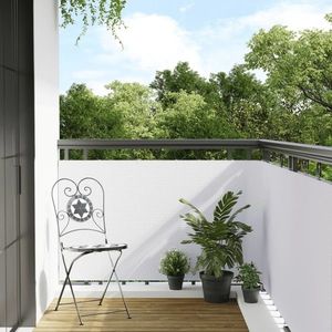 vidaXL Paravan Balcon Alb 300x100 cm Poly Rattan imagine