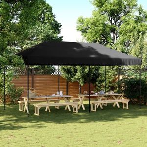 vidaXL Cort de petrecere pliabil Pop-Up, 580x292x315 cm, negru imagine