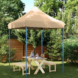 vidaXL Cort de petrecere pliabil Pop-Up, 200x200x306 cm, bej imagine