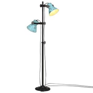 vidaXL Lampă de podea, 25 W, albastru uzat, 25x25x90/140 cm, E27 imagine