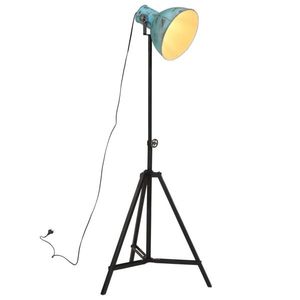 vidaXL Lampă de podea, 25 W, albastru uzat, 61x61x90/150 cm, E27 imagine