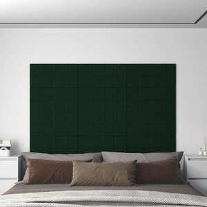 vidaXL Panouri de perete 12 buc. verde închis 60x30 cm catifea 2, 16 m² imagine