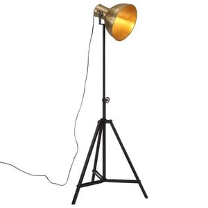 vidaXL Lampă de podea 25 W, alamă antichizată, 61x61x90/150 cm, E27 imagine