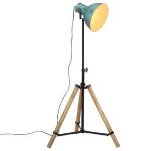 vidaXL Lampă de podea, 25 W, albastru uzat, 75x75x90-150 cm, E27 imagine