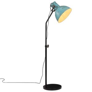 vidaXL Lampă de podea, 25 W, albastru uzat, 30x30x90-150 cm, E27 imagine