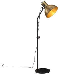 vidaXL Lampă de podea 25 W, alamă antichizată, 30x30x90-150 cm, E27 imagine