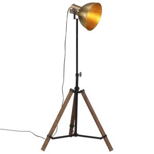 vidaXL Lampă de podea 25 W, alamă antichizată, 75x75x90-150 cm, E27 imagine