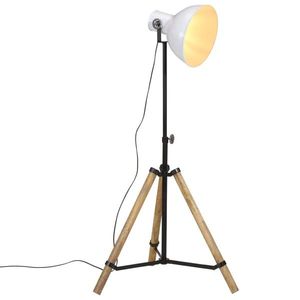 vidaXL Lampă de podea 25 W, alb, 75x75x90-150 cm, E27 imagine