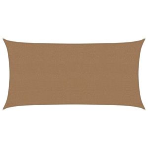 vidaXL Pânză parasolar, gri taupe, 2, 5x5 m, HDPE, 160 g/m² imagine