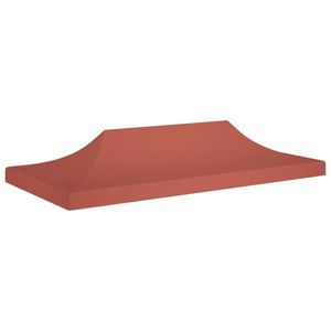 vidaXL Acoperiș pentru cort de petrecere, cărămiziu, 6 x 3 m, 270 g/m² imagine