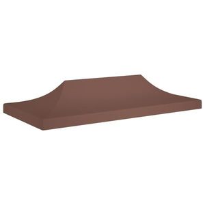 vidaXL Acoperiș pentru cort de petrecere, maro, 6 x 3 m, 270 g/m² imagine