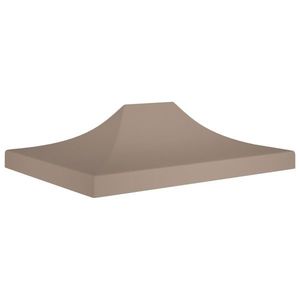 vidaXL Acoperiș cort de petrecere, gri taupe, 4, 5 x 3 m, 270 g/m² imagine