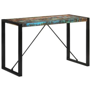 vidaXL Masă de bucătărie, 120x55x76 cm, lemn masiv reciclat imagine