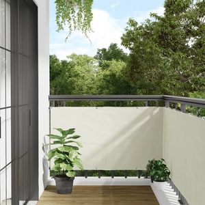 vidaXL Paravan de balcon, alb, 600x75 cm, PVC imagine