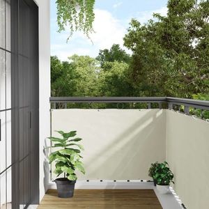 vidaXL Paravan de balcon, alb, 500x90 cm, PVC imagine