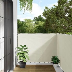 vidaXL Paravan de balcon, alb, 300x120 cm, PVC imagine