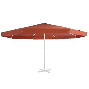 vidaXL Pânză de schimb umbrelă de soare de exterior cărămiziu 500 cm imagine