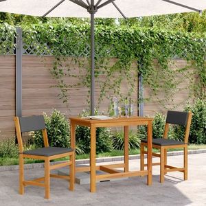 vidaXL Set mobilier de balcon cu perne, 3 piese, lemn masiv acacia imagine