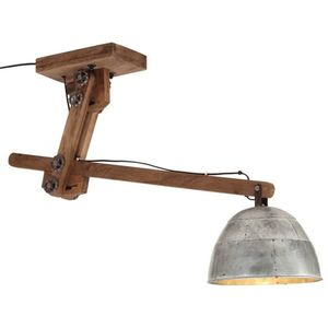 vidaXL Lampă de tavan 25 W, argintiu vintage, 105x30x65-108 cm, E27 imagine