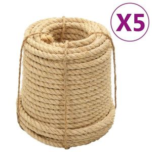 vidaXL Corzi sisal, 5 buc., 14 mm, 100 m imagine