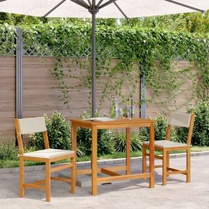 vidaXL Set mobilier de balcon cu perne, 3 piese, lemn masiv acacia imagine