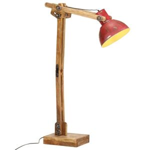 vidaXL Lampă de podea, 25 W, roșu uzat, 33x25x130-150 cm, E27 imagine