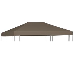 vidaXL Acoperiș de pavilion, 310 g/m², gri, 3 x 3 m imagine