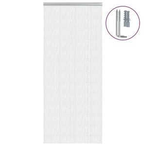 vidaXL Paravan de ușă cu lanț, 90x212 cm, aluminiu imagine