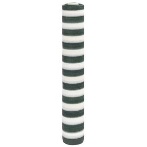 vidaXL Plasă protecție intimitate, verde/alb, 1, 8x25 m, HDPE, 75 g/m² imagine