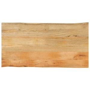 vidaXL Blat masă cu margini naturale, 120x60x2, 5 cm, lemn masiv mango imagine