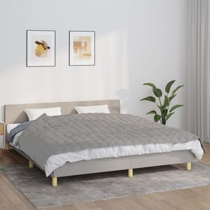 vidaXL Pătură cu greutăți, gri, 155x220 cm, 11 kg, material textil imagine