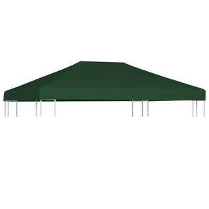 vidaXL Acoperiș de pavilion, 310 g/m², verde, 4 x 3 m imagine