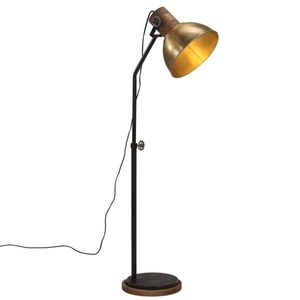 vidaXL Lampă de podea 25 W, alamă antichizată, 30x30x100-150 cm, E27 imagine