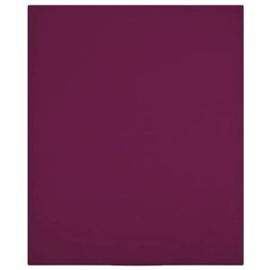 vidaXL Cearșaf de pat cu elastic, bordo, 180x200 cm, bumbac imagine