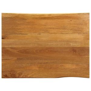 vidaXL Blat masă cu margini naturale, 100x80x2, 5 cm, lemn masiv mango imagine