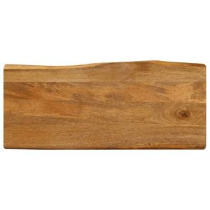 vidaXL Blat masă cu margini naturale, 90x40x2, 5 cm, lemn masiv mango imagine