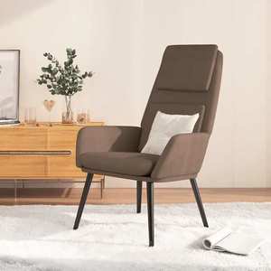 vidaXL Scaun de relaxare, gri taupe, material textil imagine