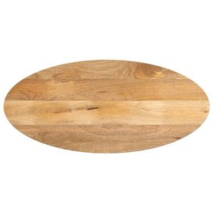 vidaXL Blat de masă oval, 90x40x2, 5 cm, lemn masiv de mango imagine