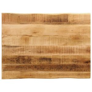 vidaXL Blat de masă contur natural 90x60x2, 5 cm lemn masiv mango brut imagine